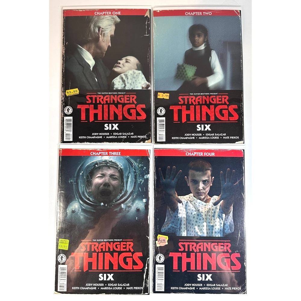 Stranger Things SIX PREQUEL Comic Books Dark Horse #1 - #4 Patrick Satterfield
